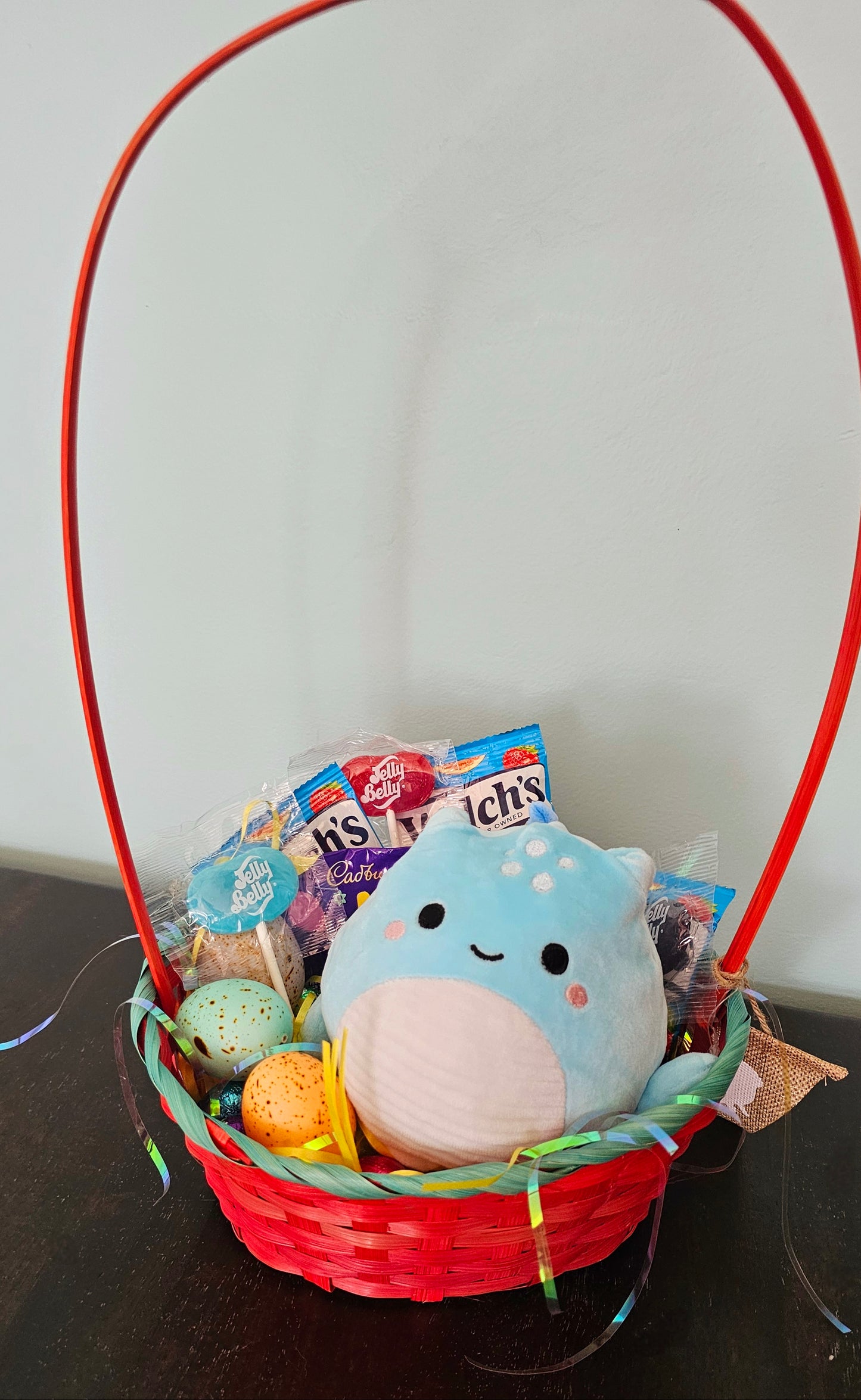 Red Squishmallow Easter Basket