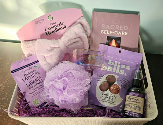 Lavender Self Care Basket