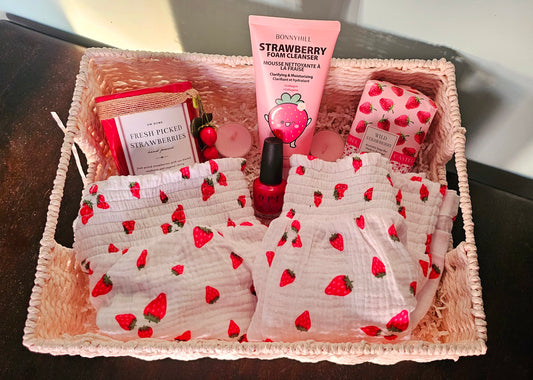 Strawberry Self Care Basket