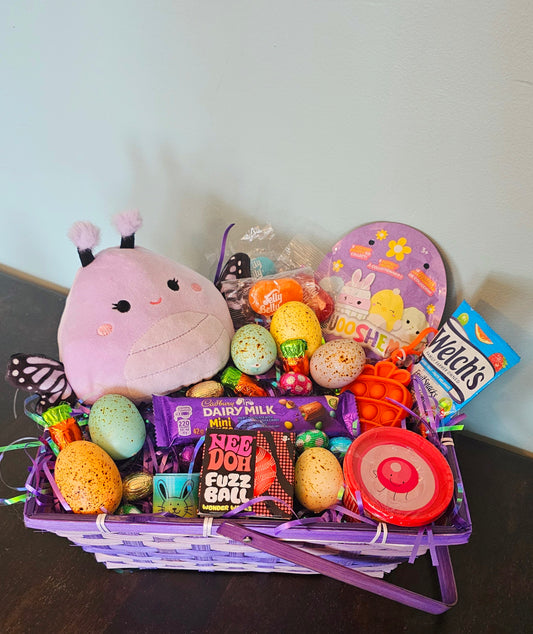 Purple Squishmallow Easter Basket