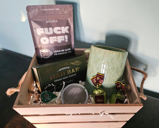 Masculine Self Care Basket
