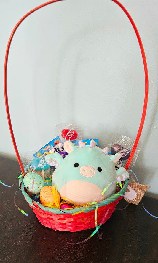 Red Squishmallow Easter Basket